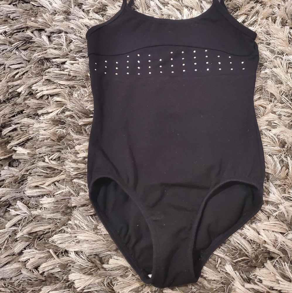 Lot of 3 black leotards, Size XS 4/5